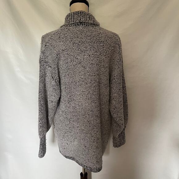 Vtg Y2K Side Effects Marled Cardigan Womens Sweater Sz M Chunky Knit Grandpa - Picture 7 of 12